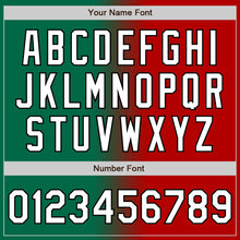 Load image into Gallery viewer, Custom Red White Kelly Green-Black Authentic Gradient Fashion Baseball Jersey