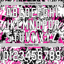 Load image into Gallery viewer, Custom Graffiti Pattern White-Black 3D Authentic Baseball Jersey