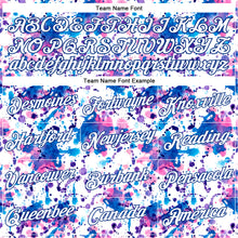 Load image into Gallery viewer, Custom Graffiti Pattern White-Royal 3D Abstract Watercolor Performance T-Shirt