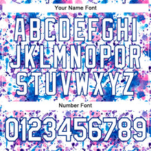 Load image into Gallery viewer, Custom Graffiti Pattern White-Royal 3D Abstract Watercolor Performance T-Shirt