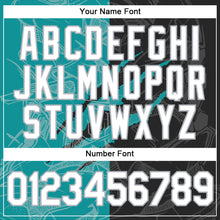 Load image into Gallery viewer, Custom Graffiti Pattern Black Teal-Gray Scratch 3D Performance T-Shirt