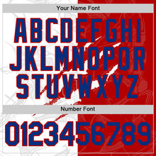 Load image into Gallery viewer, Custom Graffiti Pattern Royal-Red Scratch 3D Performance T-Shirt