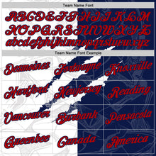 Load image into Gallery viewer, Custom Graffiti Pattern Red-Navy Scratch 3D Performance T-Shirt