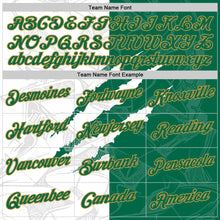 Load image into Gallery viewer, Custom Graffiti Pattern Kelly Green-Old Gold Scratch 3D Performance T-Shirt