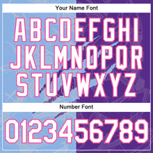 Load image into Gallery viewer, Custom Graffiti Pattern Purple Light Blue-Pink Scratch 3D Performance T-Shirt