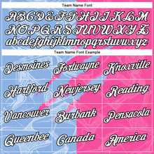 Load image into Gallery viewer, Custom Graffiti Pattern Pink Light Blue-Black Scratch 3D Performance T-Shirt