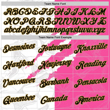 Load image into Gallery viewer, Custom Graffiti Pattern Black Pink-Old Gold Scratch 3D Performance T-Shirt