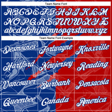 Load image into Gallery viewer, Custom Graffiti Pattern Red-Royal Scratch 3D Performance T-Shirt