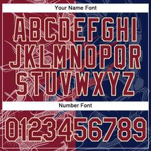 Load image into Gallery viewer, Custom Graffiti Pattern Crimson Navy-Cream Scratch 3D Performance T-Shirt