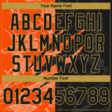 Load image into Gallery viewer, Custom Stitched Graffiti Pattern Black Orange-Old Gold 3D Scratch Sports Pullover Sweatshirt Hoodie