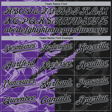 Load image into Gallery viewer, Custom Stitched Graffiti Pattern Black Purple-Gray 3D Scratch Sports Pullover Sweatshirt Hoodie