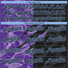 Load image into Gallery viewer, Custom Stitched Graffiti Pattern Black Purple-Light Blue 3D Scratch Sports Pullover Sweatshirt Hoodie