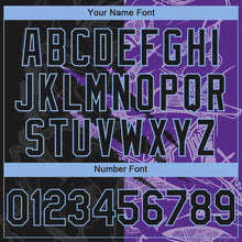 Load image into Gallery viewer, Custom Stitched Graffiti Pattern Black Purple-Light Blue 3D Scratch Sports Pullover Sweatshirt Hoodie