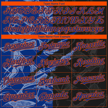 Load image into Gallery viewer, Custom Stitched Graffiti Pattern Black Royal-Orange 3D Scratch Sports Pullover Sweatshirt Hoodie