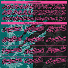 Load image into Gallery viewer, Custom Stitched Graffiti Pattern Black Teal-Pink 3D Scratch Sports Pullover Sweatshirt Hoodie