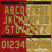 Load image into Gallery viewer, Custom Stitched Graffiti Pattern Old Gold-Red 3D Scratch Sports Pullover Sweatshirt Hoodie