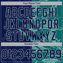 Load image into Gallery viewer, Custom Stitched Graffiti Pattern Navy Teal-Gray 3D Scratch Sports Pullover Sweatshirt Hoodie