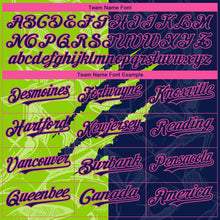 Load image into Gallery viewer, Custom Stitched Graffiti Pattern Navy Neon Green-Pink 3D Scratch Sports Pullover Sweatshirt Hoodie