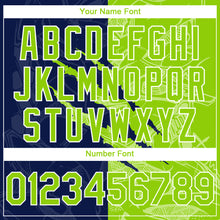 Load image into Gallery viewer, Custom Stitched Graffiti Pattern Neon Green-Navy 3D Scratch Sports Pullover Sweatshirt Hoodie