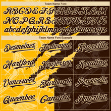 Load image into Gallery viewer, Custom Stitched Graffiti Pattern Brown Gold-Cream 3D Scratch Sports Pullover Sweatshirt Hoodie