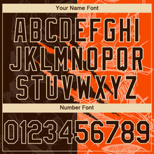 Load image into Gallery viewer, Custom Stitched Graffiti Pattern Brown Orange-Cream 3D Scratch Sports Pullover Sweatshirt Hoodie