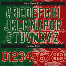 Load image into Gallery viewer, Custom Stitched Graffiti Pattern Red Green-Cream 3D Scratch Sports Pullover Sweatshirt Hoodie