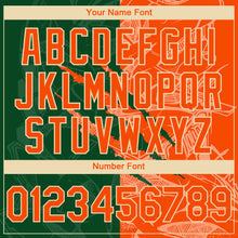 Load image into Gallery viewer, Custom Stitched Graffiti Pattern Orange Green-Cream 3D Scratch Sports Pullover Sweatshirt Hoodie