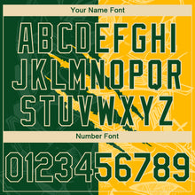 Load image into Gallery viewer, Custom Stitched Graffiti Pattern Green Gold-Cream 3D Scratch Sports Pullover Sweatshirt Hoodie