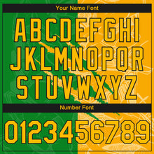 Load image into Gallery viewer, Custom Stitched Graffiti Pattern Gold Grass Green-Black 3D Scratch Sports Pullover Sweatshirt Hoodie