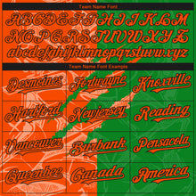 Load image into Gallery viewer, Custom Stitched Graffiti Pattern Orange Grass Green-Black 3D Scratch Sports Pullover Sweatshirt Hoodie