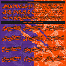 Load image into Gallery viewer, Custom Stitched Graffiti Pattern Orange Purple-Black 3D Scratch Sports Pullover Sweatshirt Hoodie
