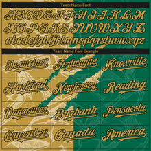Load image into Gallery viewer, Custom Stitched Graffiti Pattern Old Gold Kelly Green-Black 3D Scratch Sports Pullover Sweatshirt Hoodie