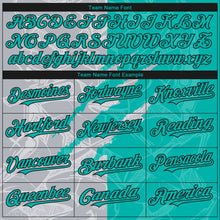 Load image into Gallery viewer, Custom Stitched Graffiti Pattern Aqua Gray-Black 3D Scratch Sports Pullover Sweatshirt Hoodie