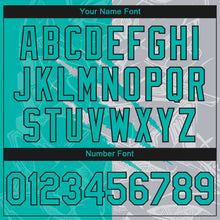 Load image into Gallery viewer, Custom Stitched Graffiti Pattern Aqua Gray-Black 3D Scratch Sports Pullover Sweatshirt Hoodie