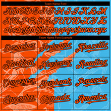 Load image into Gallery viewer, Custom Stitched Graffiti Pattern Orange Sky Blue-Black 3D Scratch Sports Pullover Sweatshirt Hoodie