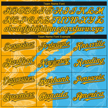 Load image into Gallery viewer, Custom Stitched Graffiti Pattern Gold Sky Blue-Black 3D Scratch Sports Pullover Sweatshirt Hoodie