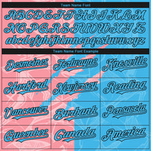 Load image into Gallery viewer, Custom Stitched Graffiti Pattern Sky Blue Medium Pink-Black 3D Scratch Sports Pullover Sweatshirt Hoodie