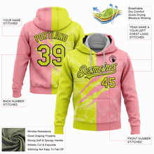 Load image into Gallery viewer, Custom Stitched Graffiti Pattern Neon Yellow Medium Pink-Black 3D Scratch Sports Pullover Sweatshirt Hoodie