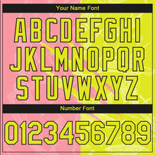 Load image into Gallery viewer, Custom Stitched Graffiti Pattern Neon Yellow Medium Pink-Black 3D Scratch Sports Pullover Sweatshirt Hoodie