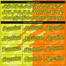 Load image into Gallery viewer, Custom Stitched Graffiti Pattern Neon Yellow Bay Orange-Black 3D Scratch Sports Pullover Sweatshirt Hoodie