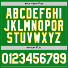 Load image into Gallery viewer, Custom Grass Green White-Yellow Authentic Baseball Jersey