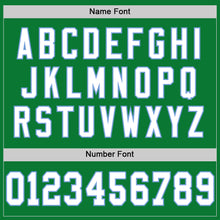 Load image into Gallery viewer, Custom Grass Green White-Light Blue Mesh Authentic Throwback Football Jersey