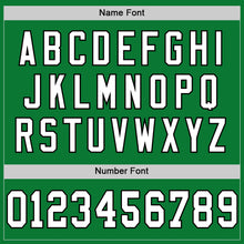 Load image into Gallery viewer, Custom Grass Green White-Black Mesh Authentic Throwback Football Jersey