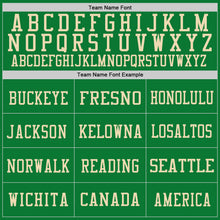 Load image into Gallery viewer, Custom Grass Green Vintage USA Flag Cream-Red Mesh Authentic Throwback Football Jersey