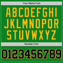 Load image into Gallery viewer, Custom Grass Green Black-Gold Authentic Basketball Jersey
