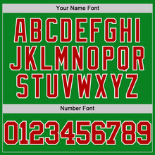 Load image into Gallery viewer, Custom Grass Green Red-White Authentic Basketball Jersey