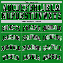 Load image into Gallery viewer, Custom Grass Green Black-White Authentic Basketball Jersey