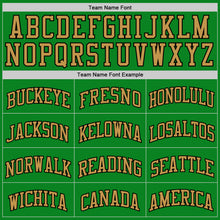 Load image into Gallery viewer, Custom Grass Green Old Gold-Black Authentic Basketball Jersey