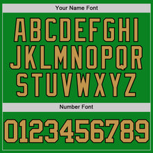 Load image into Gallery viewer, Custom Grass Green Old Gold-Black Authentic Basketball Jersey