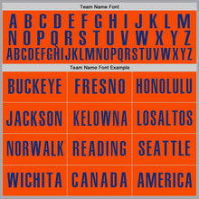 Load image into Gallery viewer, Custom Gray Royal-Orange Authentic Baseball Jersey